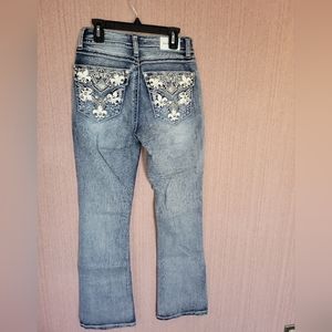 BLING  denim straight leg jeans